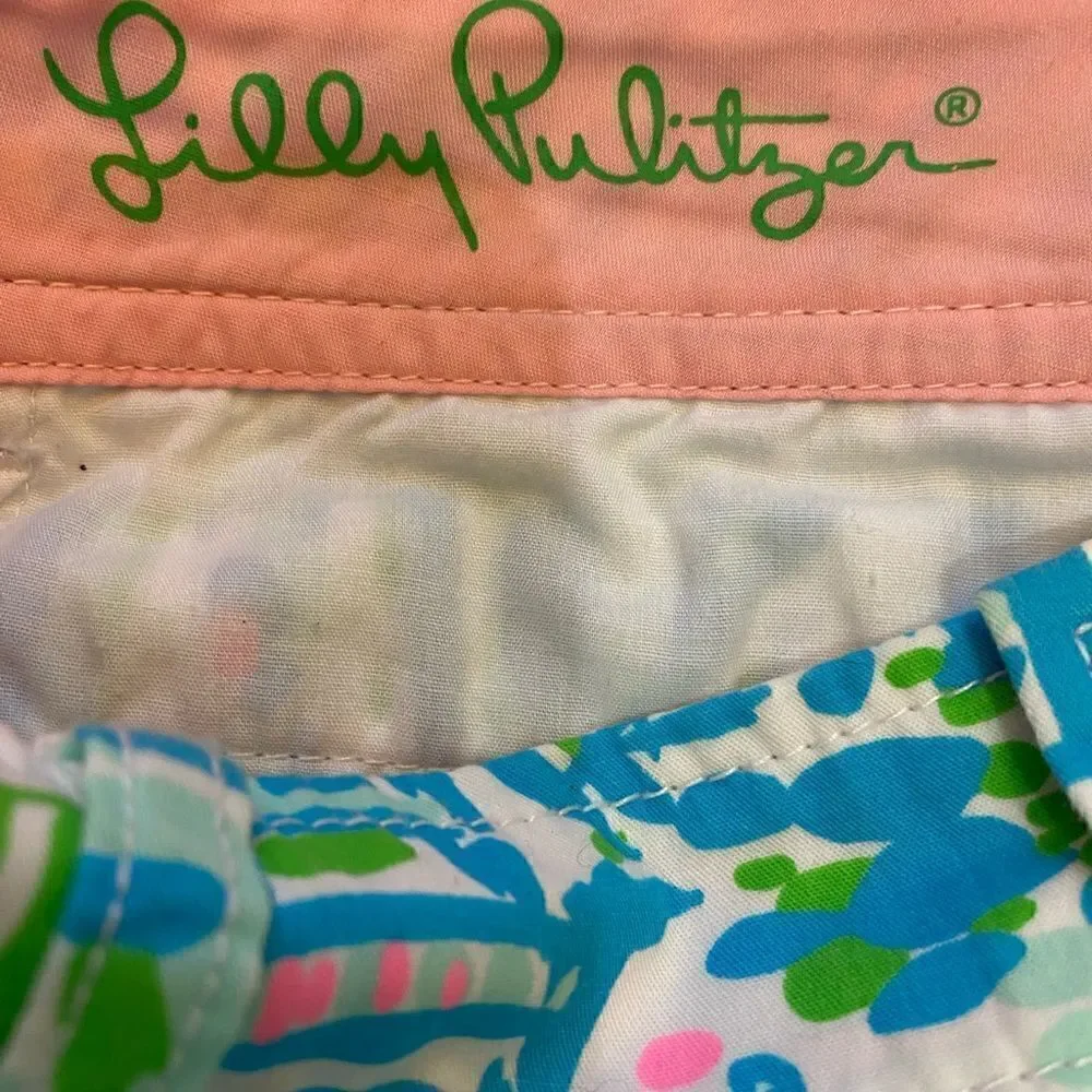 Lilly Pulitzer Callahan 100% Cotton Shorts Women Size 0